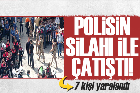 İstanbul un göbeğinde çatışma: 1 polis yaralandı