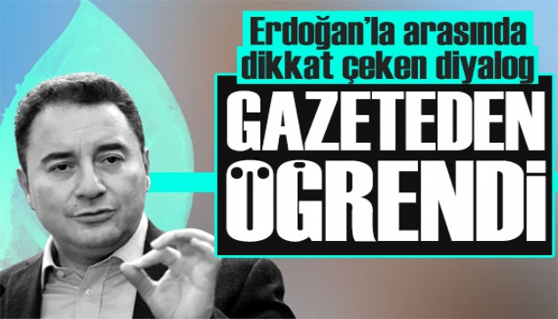 Babacan'dan '6 sıfır' iddiası: Erdoğan gazeteden öğrendi