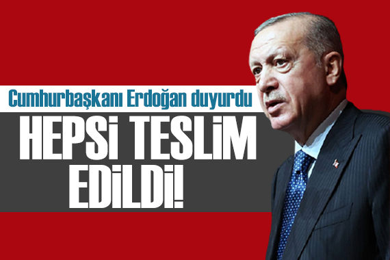 Cumhurbaşkanı Erdoğan: Konutlar teslim edildi