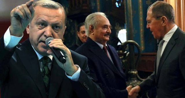 Erdoğan, Hafter i kürsüden bombaladı