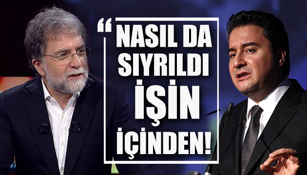 Ahmet Hakan dan Ali Babacan a sert sözler