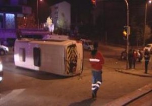 Ankara da trafik kazası! 10 kişi yaralandı!