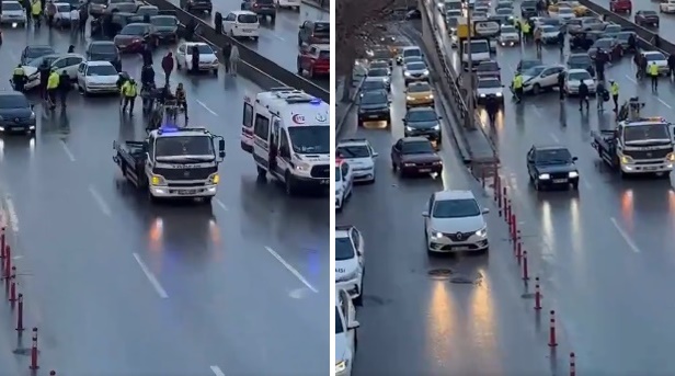 Ankara da zincirleme trafik kazası! Çok sayıda yaralı var...