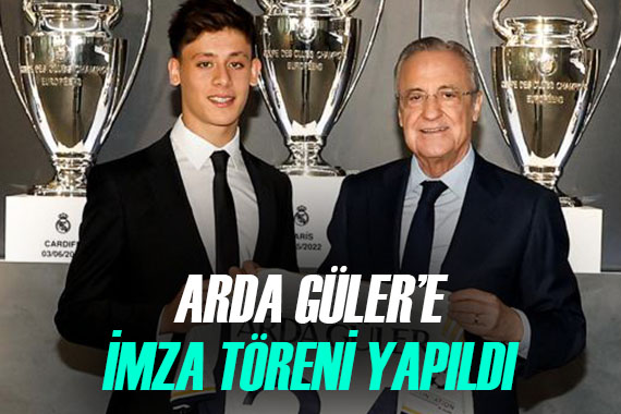 Real Madrid de Arda Güler in imza töreni  Kulübün efsanesi olmak istiyorum 