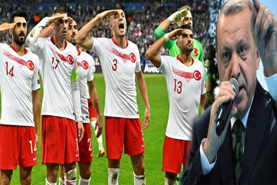 Erdoğan dan UEFA ya asker selamı tepkisi