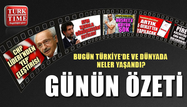29 Eylül 2020 / Turktime Günün Özeti