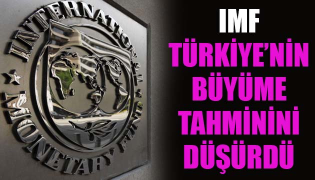 IMF, Türkiye nin büyüme tahminini düşürdü!