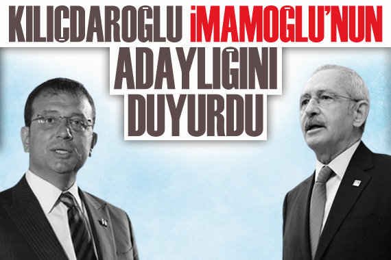 CHP Lideri Kılıçdaroğlu açıkladı: İBB Başkan adayımız elbette İmamoğlu