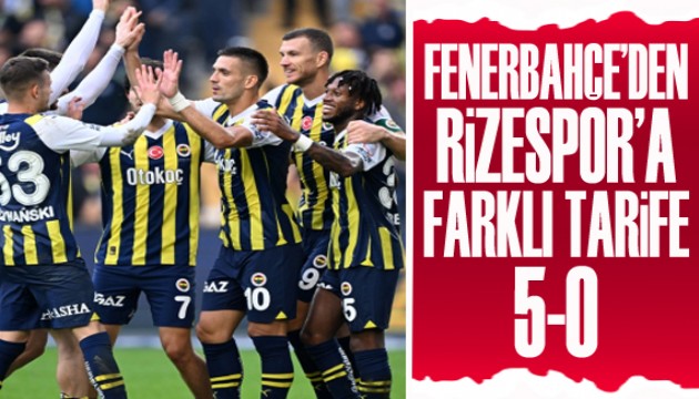 Fenerbahçe'den Çaykur Rizespor'a farklı tarife