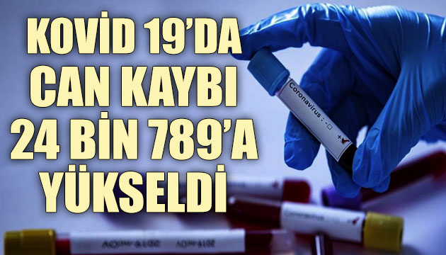 Sağlık Bakanlığı, Kovid 19 da son verileri açıkladı: Can kaybı 24 bin 789 a yükseldi