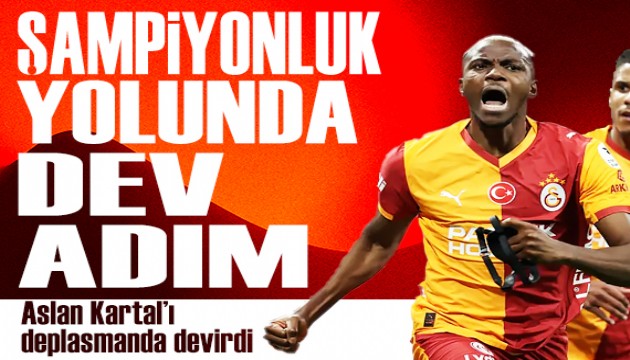 Galatasaray'dan �ampiyonluk ad�m�: Be�ikta�'� tek golle devirdi