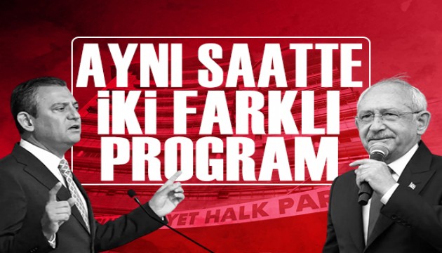 CHP'de iki farkl� program