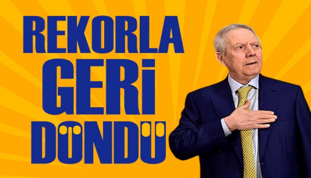 Aziz Y�ld�r�m rekorla geri d�nd�