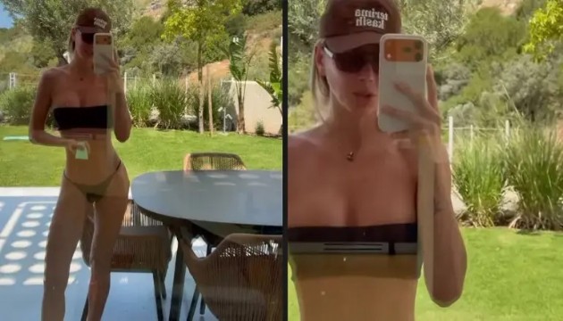 �eyma Suba��'dan bikinili poz: B�y�k konu�mamak laz�mm��!
