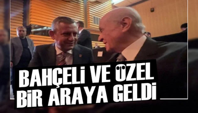 Bah�eli ve �zel, Ko� Holding'in t�reninde sohbet etti