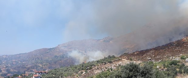 Marmara Adası nda yangın