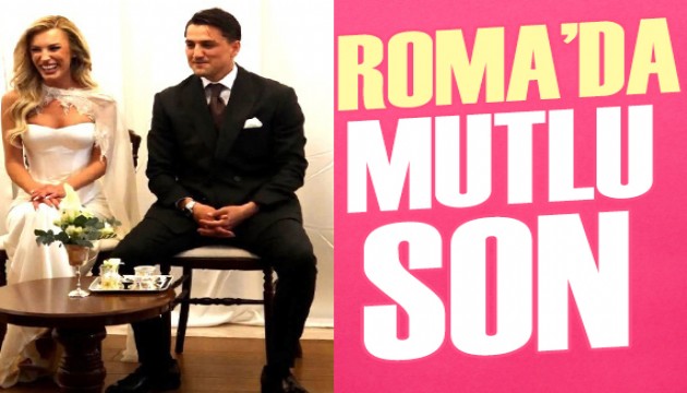 Cengiz �nder ile Bilge Yenig�l nikah masas�na oturdu