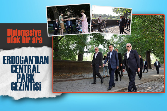 Erdoğan dan New York ta, Central Park gezintisi!
