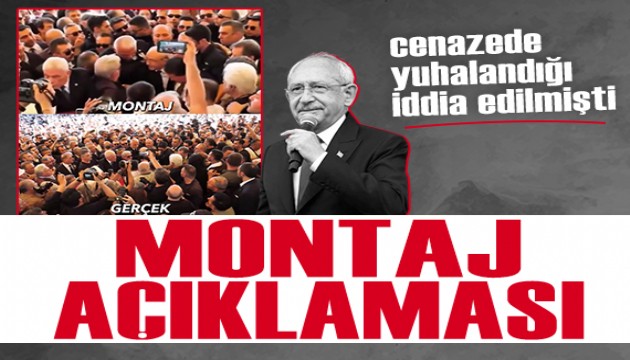 K�l��daro�lu'nun cenazedeki g�r�nt�lerine ili�kin montaj a��klamas�