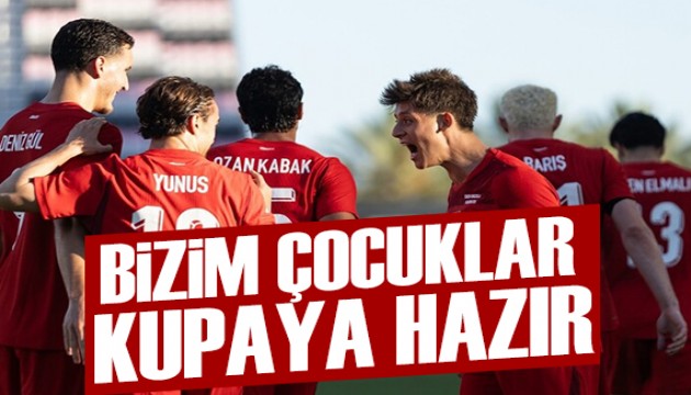 Bizim �ocuklar D�nya Kupas� �ncesi son ma�� galibiyetle tamamlad�