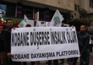 Çorum da Kobani ye destek için yürüdüler!