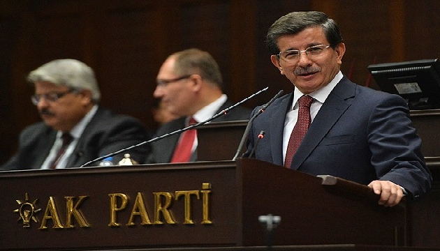 Davutoğlu ilk grup konuşmasını yaptı: