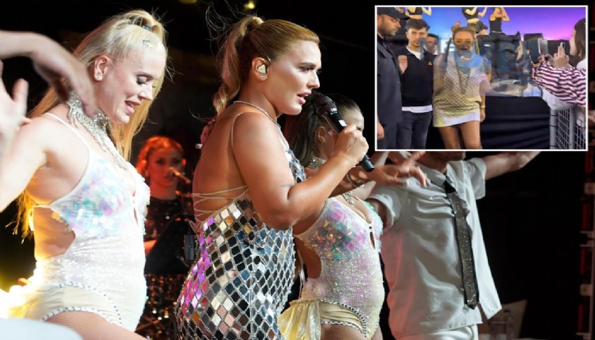 Demet Akal�n'a konserinde taciz �oku!