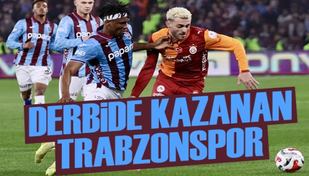 Trabzonspor'dan derbide dev ad�m: �ampiyonluk yar���na devam!