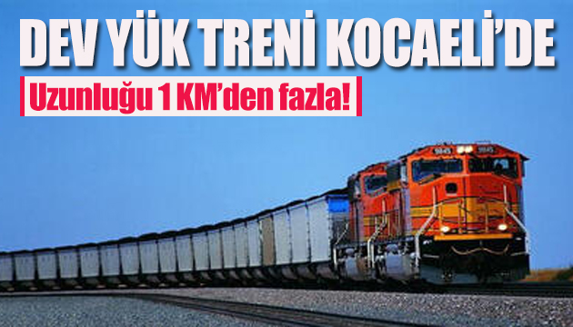 Çin den yola çıkan 1056 metrelik tren Kocaeli ye ulaştı