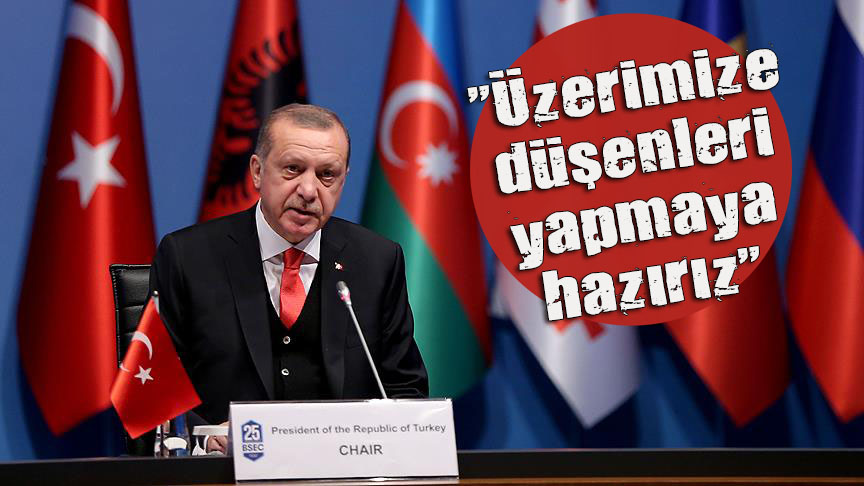 Cumhurbaşkanı Erdoğan, Karadeniz Ekonomik İşbirliği Teşkilatı zirvesinde konuştu