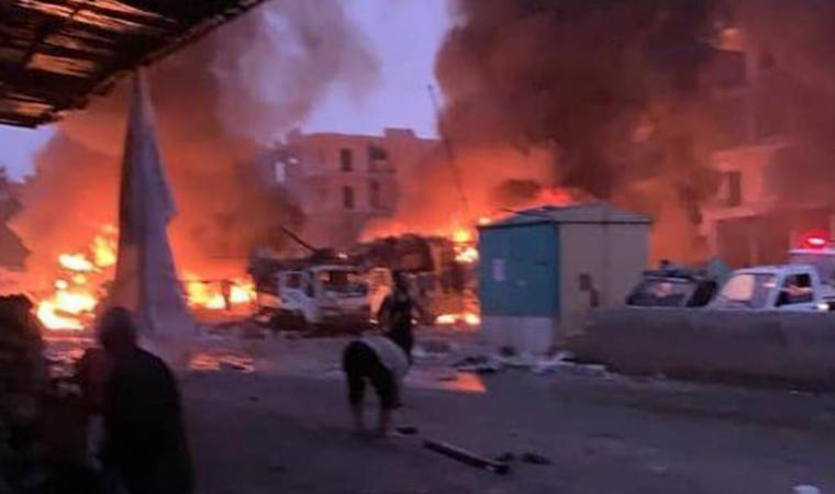 Afrin de bombalı saldırı