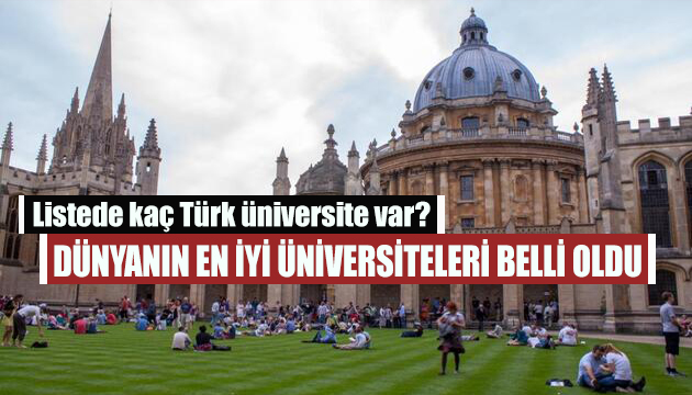 Türkiye den 3 üniversite dünyanın ilk 500 ünde