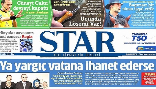 Star gazetesi, yeni dönemi 1. sayfadan duyurdu!