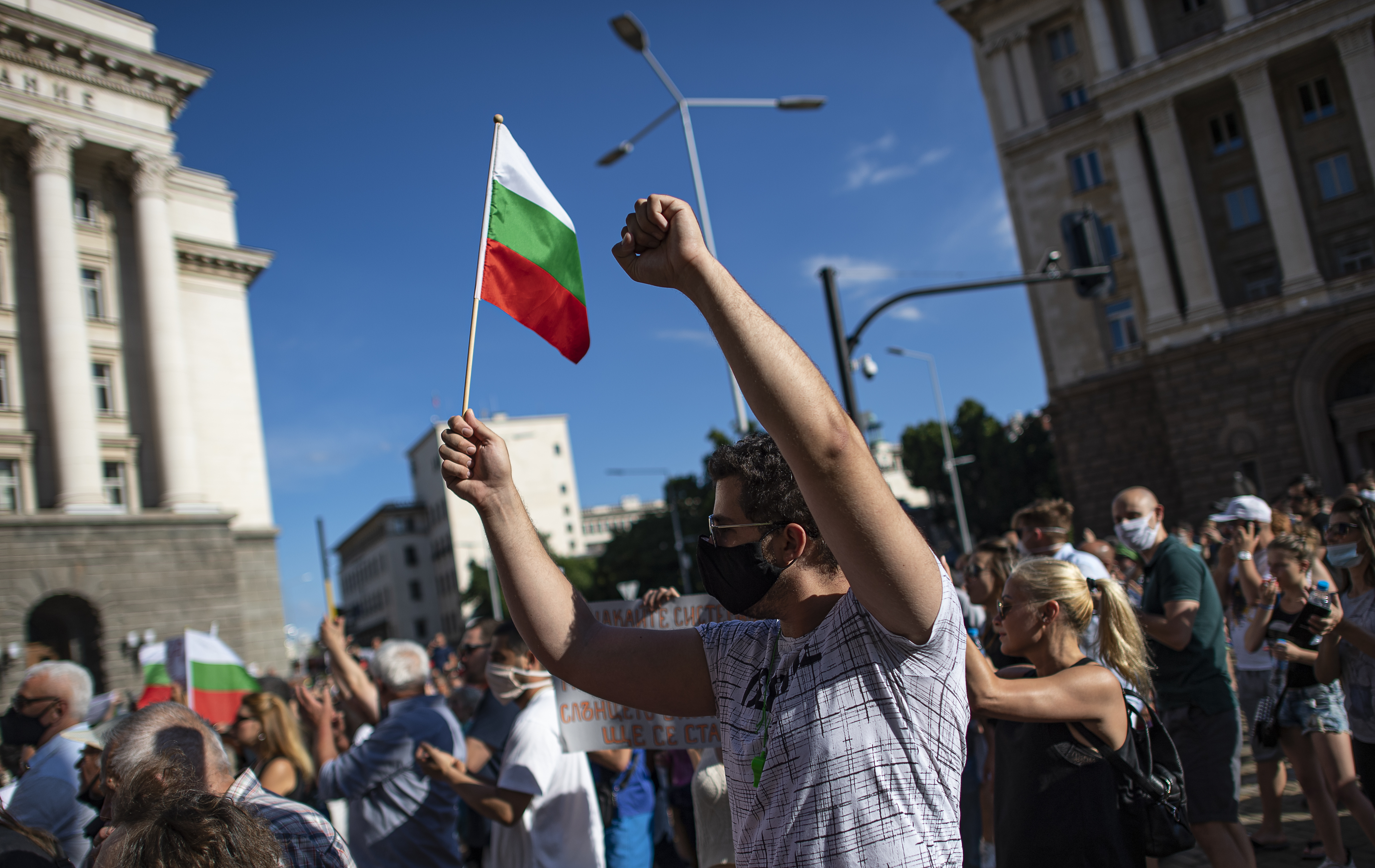 Bulgaristan da hükümet karşıtı gösteriler büyüyor