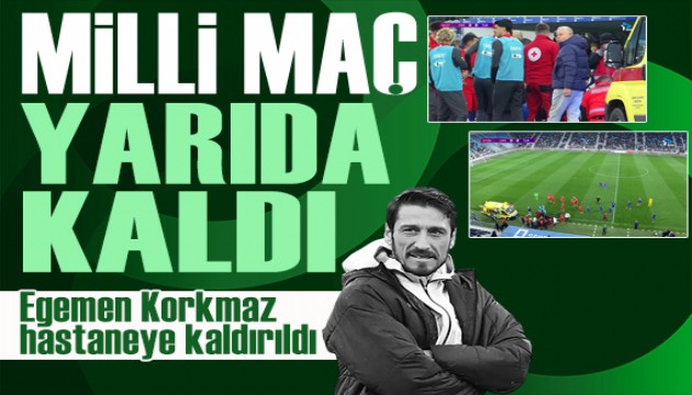 �mit Milli ma�ta korkutan anlar: Teknik direkt�r Egemen Korkmaz yere y���ld�, ma� yar�da kald�