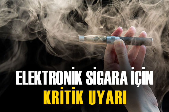 Tek kullanımlık elektronik sigaralar için kritik uyarı