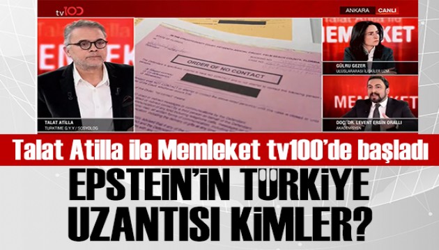 Talat Atilla ile Memleket tv100'de ba�lad�: Epstein MOSSAD ajan� m�yd�?