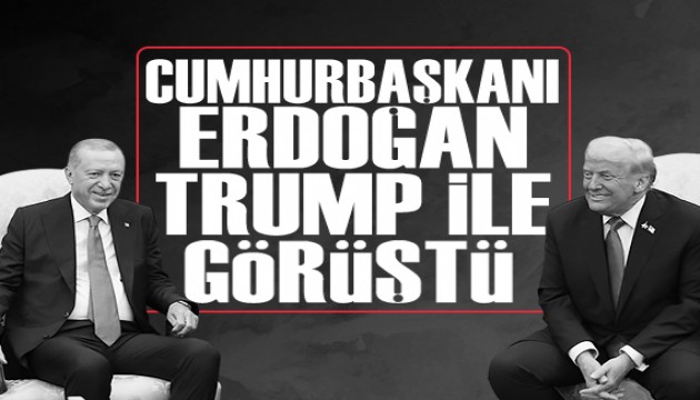 Cumhurba�kan� Erdo�an Trump ile g�r��t�