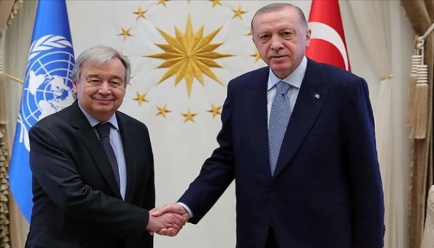 Erdoğan, Guterres ile görüştü