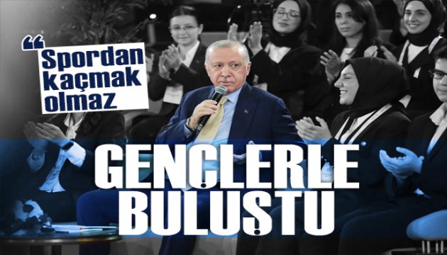 Cumhurba�kan� Erdo�an gen�lerle bulu�tu