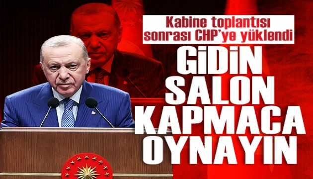 Cumhurba�kan� Erdo�an kabine toplant�s�n�n ard�ndan a��klamalarda bulundu