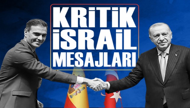 Erdo�an Pedro Sanchez ile g�r��t�