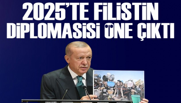 Cumhurba�kan� Erdo�an 2025'te diplomaside Filistin'i �ne ��kard�