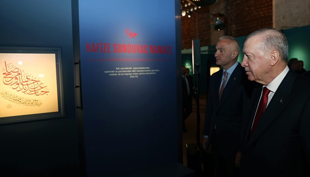 Cumhurba�kan� Erdo�an, sergi a��l��� ger�ekle�tirdi