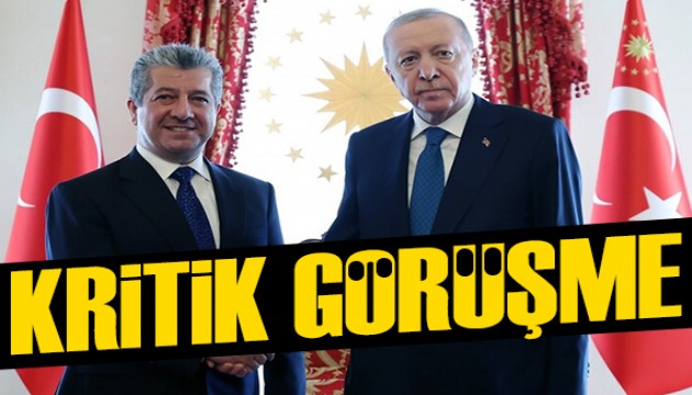 Cumhurba�kan� Erdo�an, IKBY Ba�bakan� Barzani'yi kabul etti