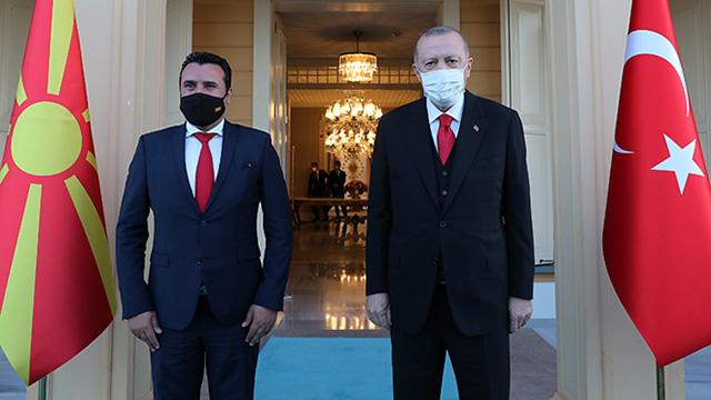 Erdoğan, Kuzey Makedonya Başbakanı Zaev ile görüştü