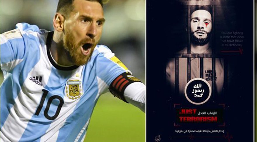 IŞİD, Messi’yi kan ağlarken gösterdi