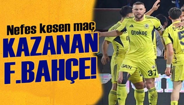 Fenerbah�e, Trabzon deplasman�nda kazand�