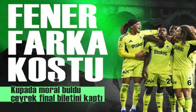 Fenerbah�e Ziraat T�rkiye Kupas�'nda �eyrek finalde