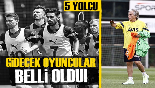 Fenerbahçe'de 5 futbolcuyla yollar ayrılıyor!